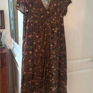 Natural Life Brown Floral Dress